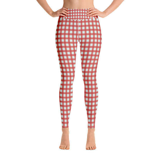 Checkered Yoga Leggings - Seasonally Gifted 