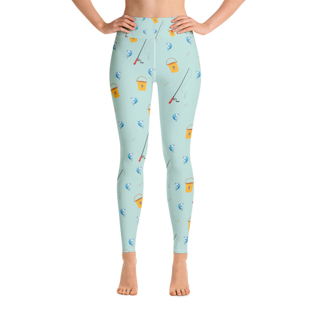 Fishing Yoga Leggings - Seasonally Gifted 