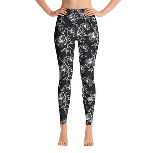 Floral 1 Yoga Leggings - Seasonally Gifted 