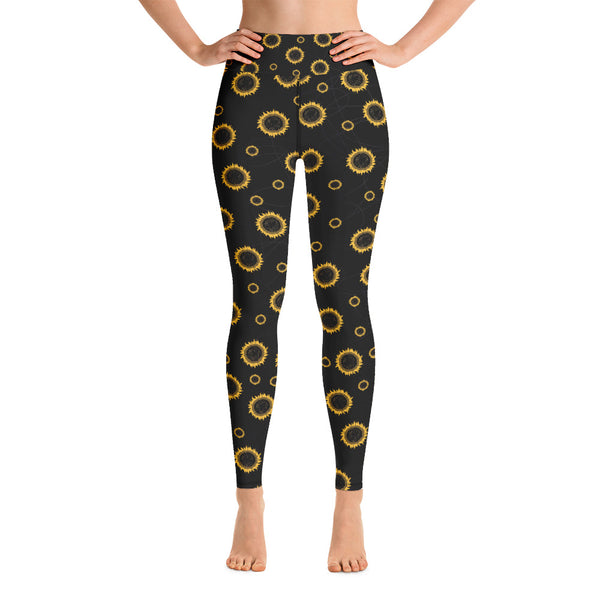 Flower Yoga Leggings - Seasonally Gifted 