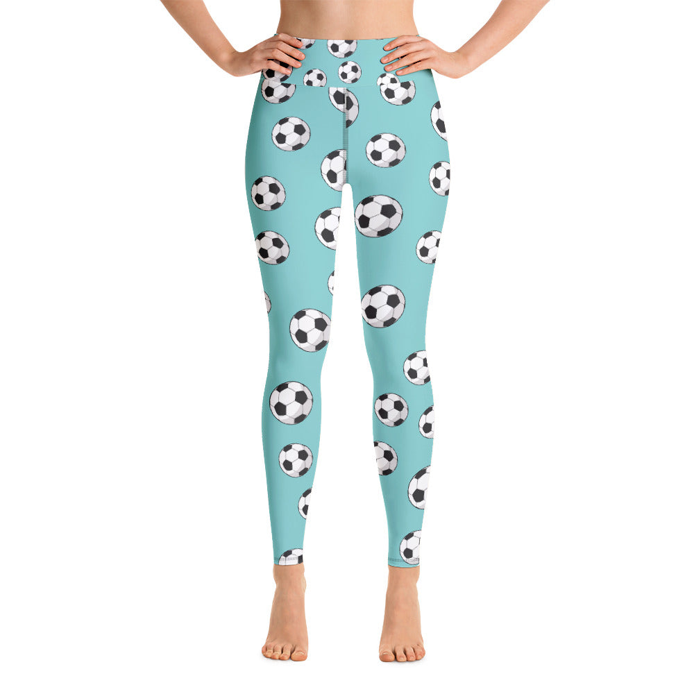 Football Yoga Leggings - Seasonally Gifted 