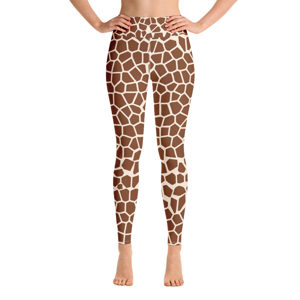 Giraffe Yoga Leggings - Seasonally Gifted 