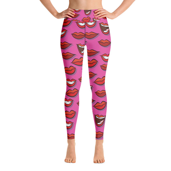 Lip Yoga Leggings - Seasonally Gifted 
