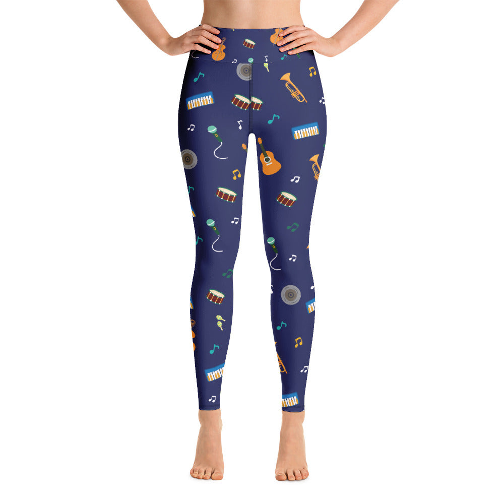 Music Yoga Leggings - Seasonally Gifted 