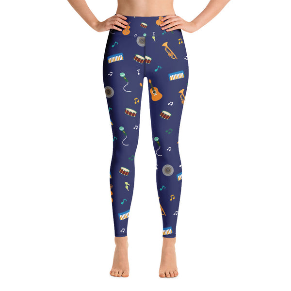 Music Yoga Leggings - Seasonally Gifted 