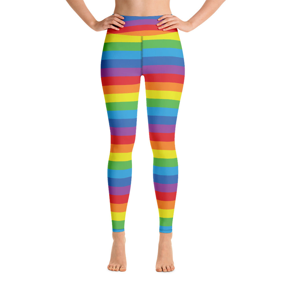 Rainbow Yoga Leggings - Seasonally Gifted 