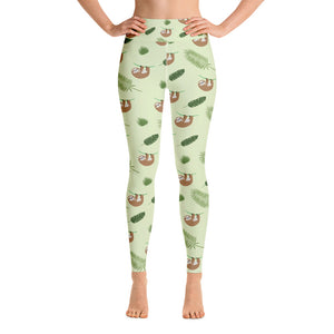 Sloth Yoga Leggings - Seasonally Gifted 