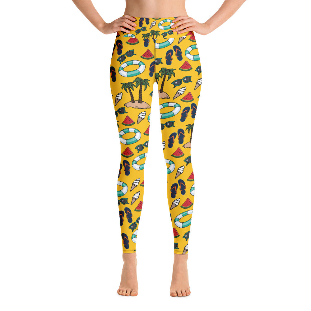 Summer Yoga Leggings - Seasonally Gifted 