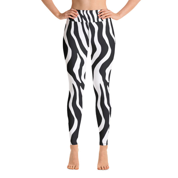 Zebra Yoga Leggings - Seasonally Gifted 