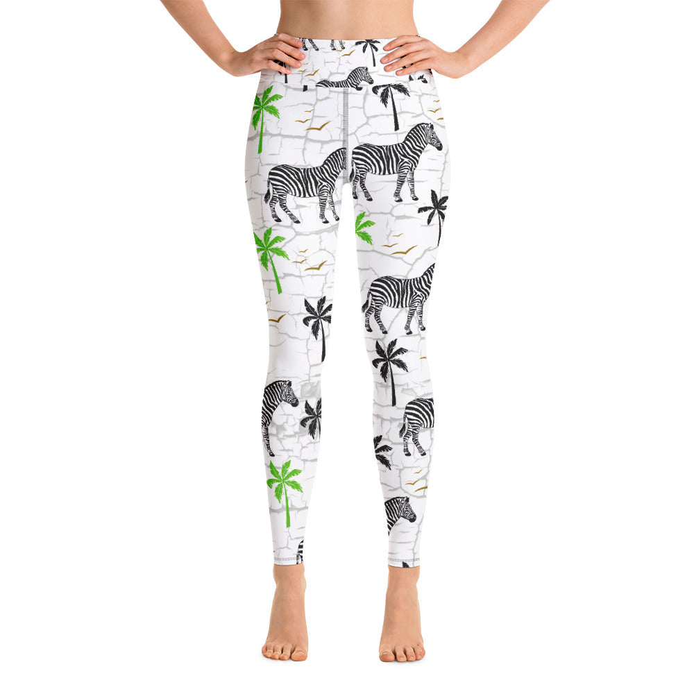 Zebra 2 Yoga Leggings - Seasonally Gifted 
