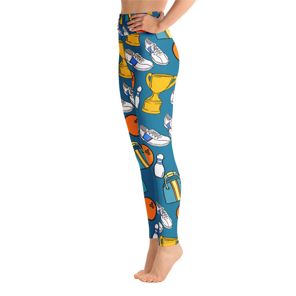 Bowling Yoga Leggings - Seasonally Gifted 