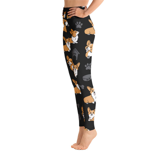 Corgi Yoga Leggings - Seasonally Gifted 