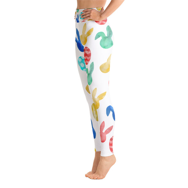 Easter Watercolor Yoga Leggings - Seasonally Gifted 