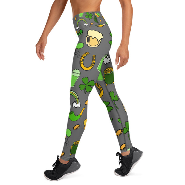 St. Patrick's Day Yoga Leggings - Seasonally Gifted 