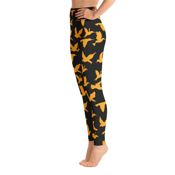 Birds Yoga Leggings - Seasonally Gifted 