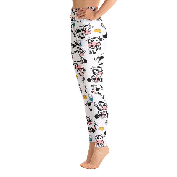 Cow Yoga Leggings - Seasonally Gifted 