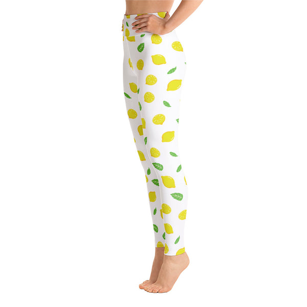 Lemon Yoga Leggings - Seasonally Gifted 