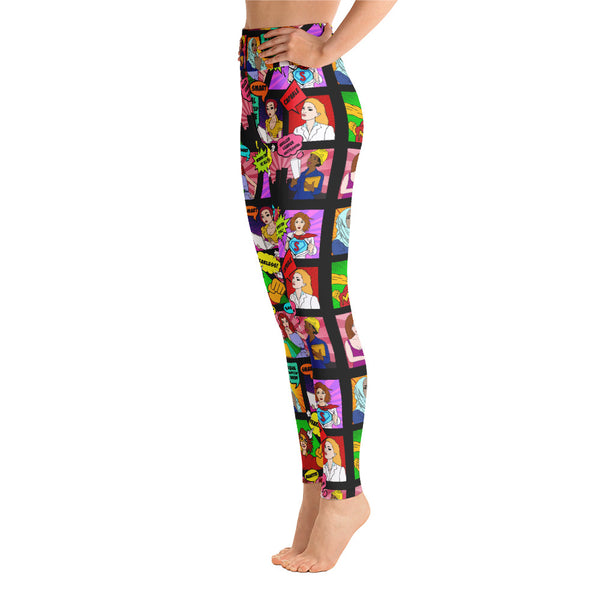 Pop Art Yoga Leggings - Seasonally Gifted 