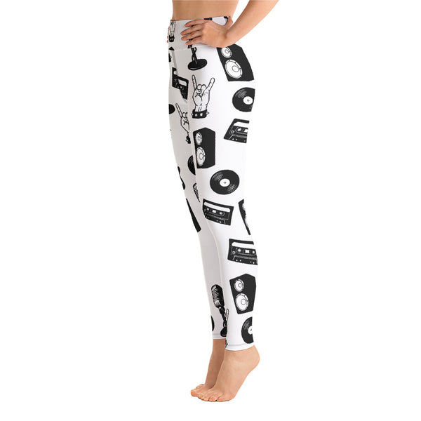 Rock Music Yoga Leggings - Seasonally Gifted 