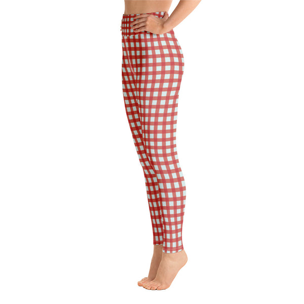 Checkered Yoga Leggings - Seasonally Gifted 