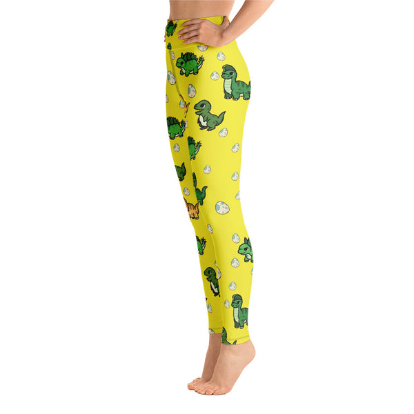 Dinosaur Yoga Leggings - Seasonally Gifted 