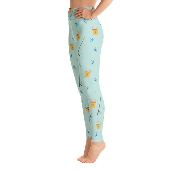 Fishing Yoga Leggings - Seasonally Gifted 