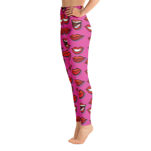 Lip Yoga Leggings - Seasonally Gifted 