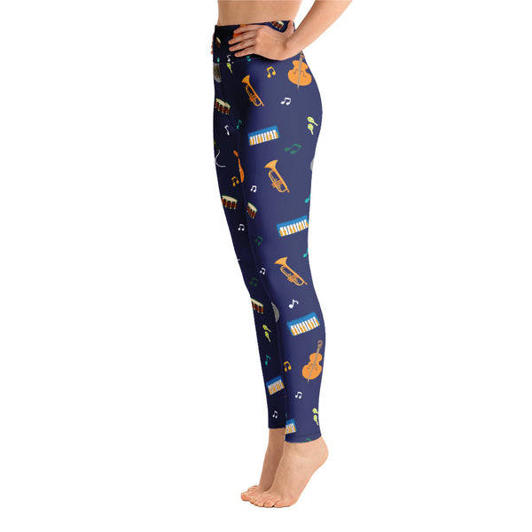 Music Yoga Leggings - Seasonally Gifted 