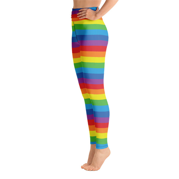 Rainbow Yoga Leggings - Seasonally Gifted 