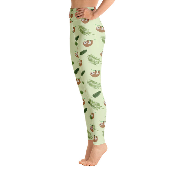 Sloth Yoga Leggings - Seasonally Gifted 