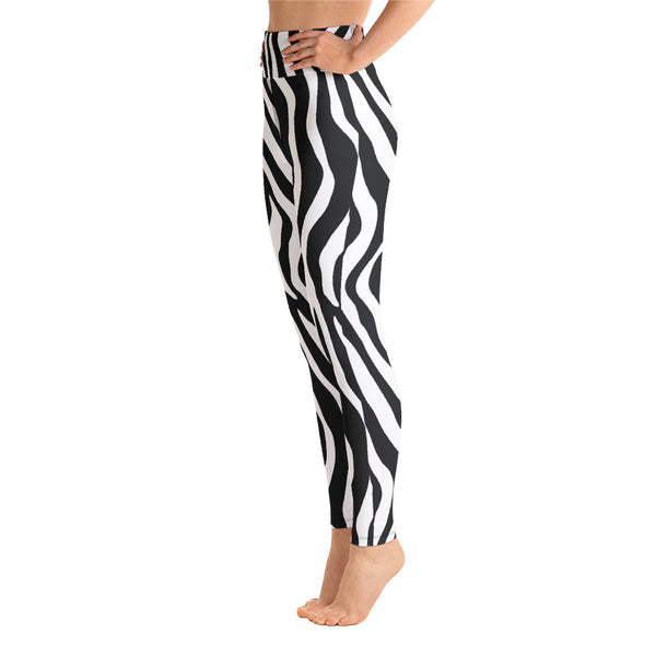 Zebra Yoga Leggings - Seasonally Gifted 