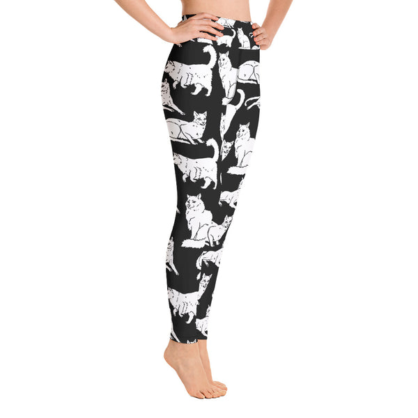 Cat Yoga Leggings - Seasonally Gifted 