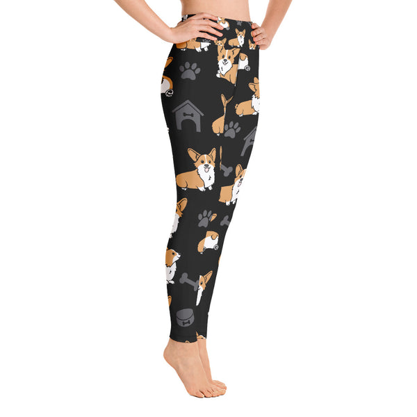 Corgi Yoga Leggings - Seasonally Gifted 