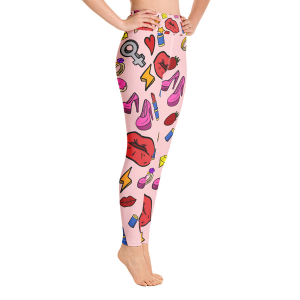 Girl Power Yoga Leggings - Seasonally Gifted 