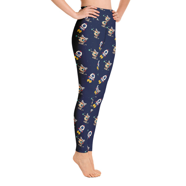 Cat Space Yoga Leggings - Seasonally Gifted 