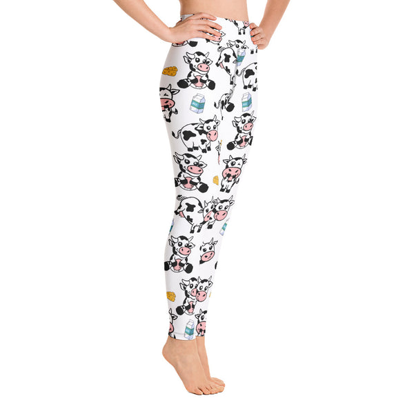 Cow Yoga Leggings - Seasonally Gifted 