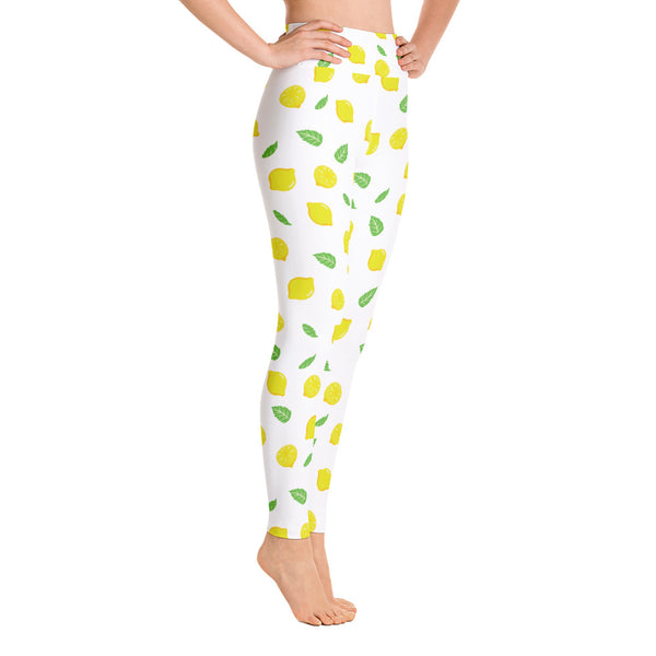Lemon Yoga Leggings - Seasonally Gifted 