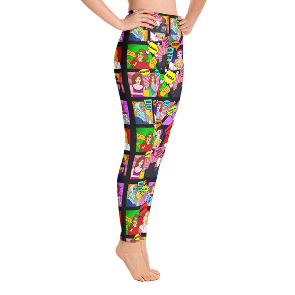 Pop Art Yoga Leggings - Seasonally Gifted 