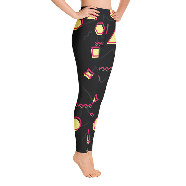 Random Pattern Yoga Leggings - Seasonally Gifted 