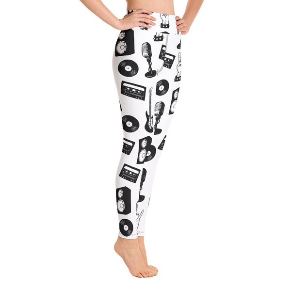 Rock Music Yoga Leggings - Seasonally Gifted 