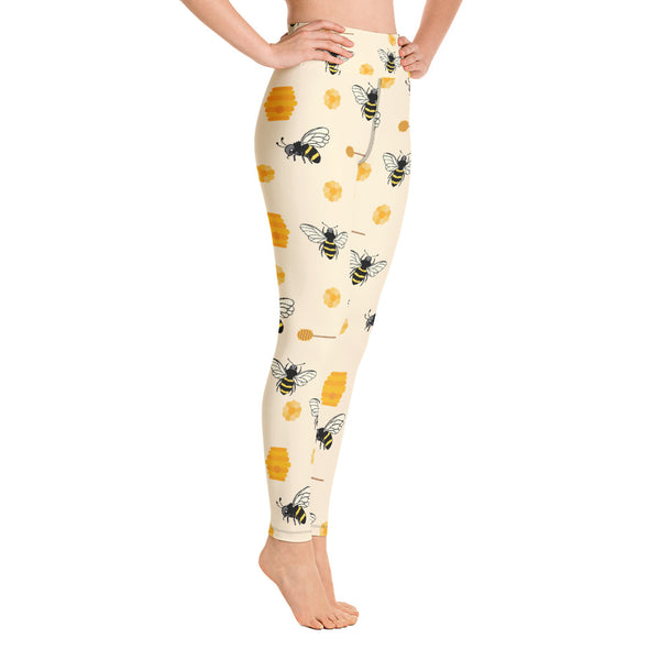 Bee Yoga Leggings - Seasonally Gifted 