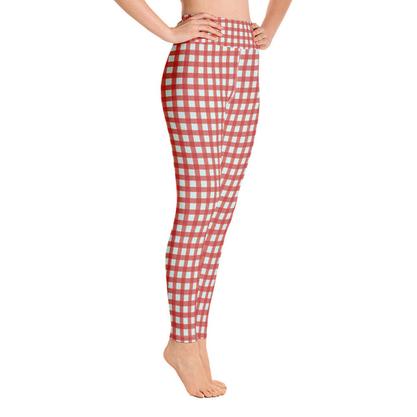 Checkered Yoga Leggings - Seasonally Gifted 