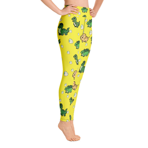 Dinosaur Yoga Leggings - Seasonally Gifted 