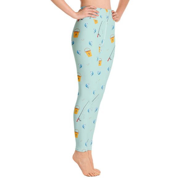 Fishing Yoga Leggings - Seasonally Gifted 