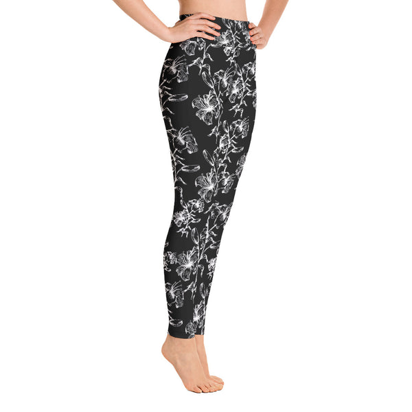 Floral 1 Yoga Leggings - Seasonally Gifted 