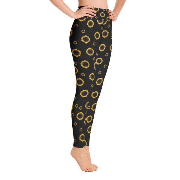 Flower Yoga Leggings - Seasonally Gifted 