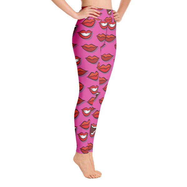 Lip Yoga Leggings - Seasonally Gifted 