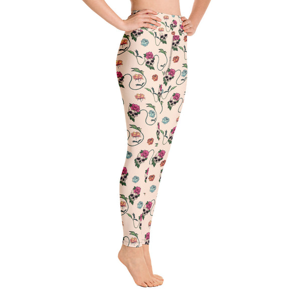 Skull Yoga Leggings - Seasonally Gifted 
