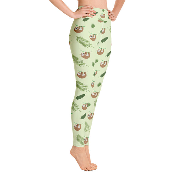 Sloth Yoga Leggings - Seasonally Gifted 