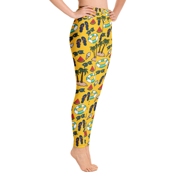 Summer Yoga Leggings - Seasonally Gifted 
